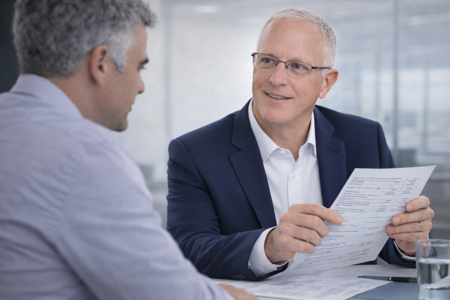 Meeting with a client